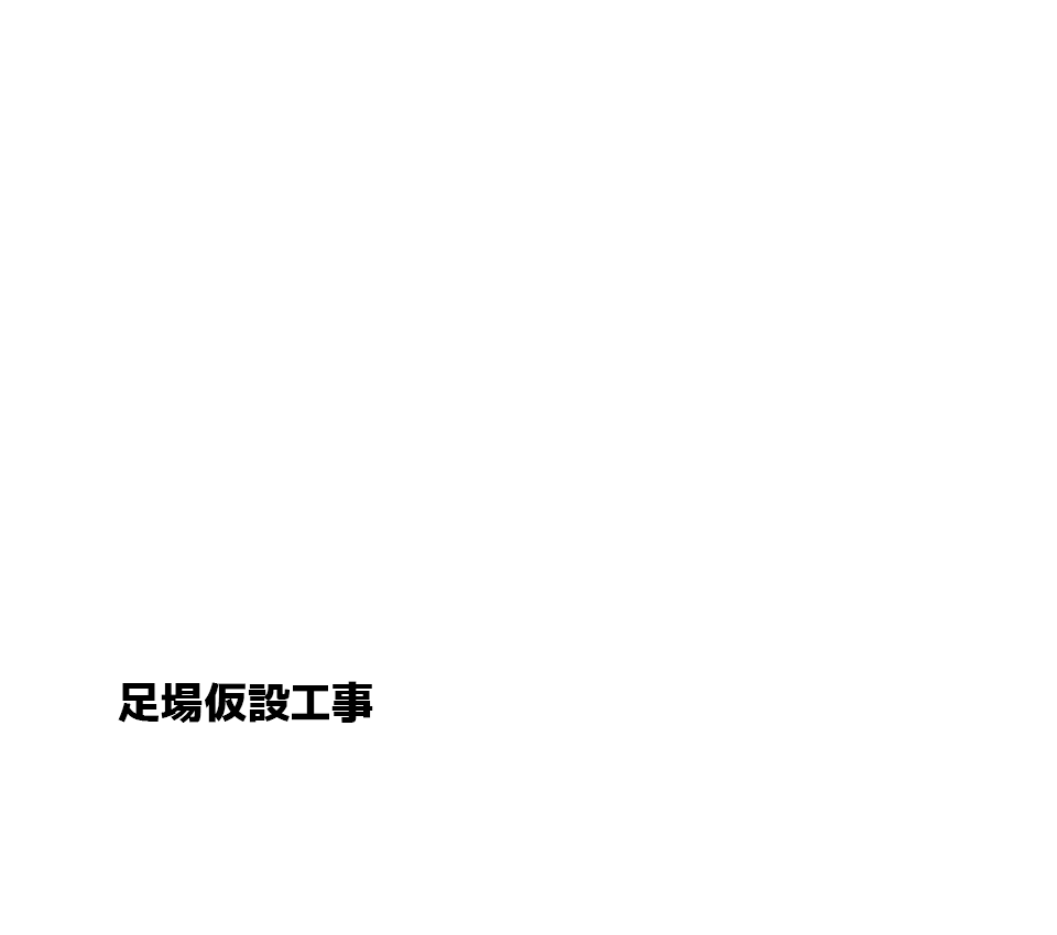足場仮設工事